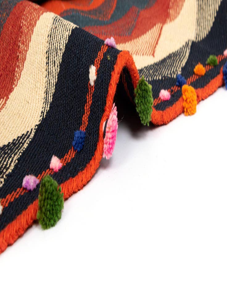 Detail image of 5' 8 x 6' 2 Jajim Wool Square Rug