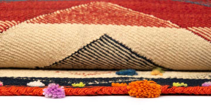5' 8 x 6' 2 Jajim Wool Square Rug