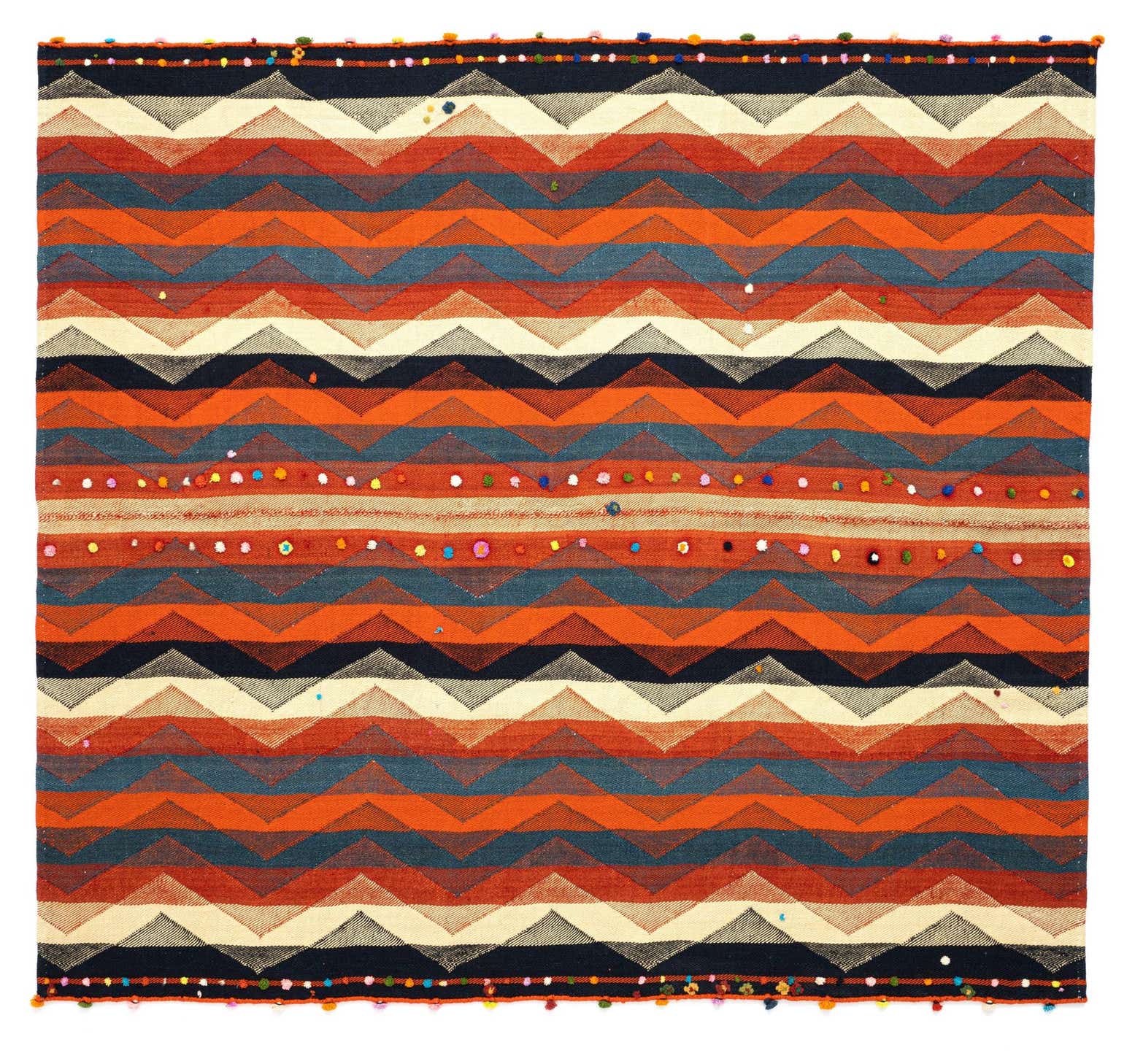 5' 8 x 6' 2 Jajim Wool Square Rug
