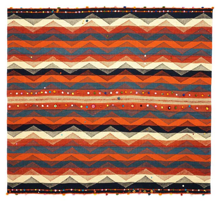 5' 8 x 6' 2 Jajim Wool Square Rug