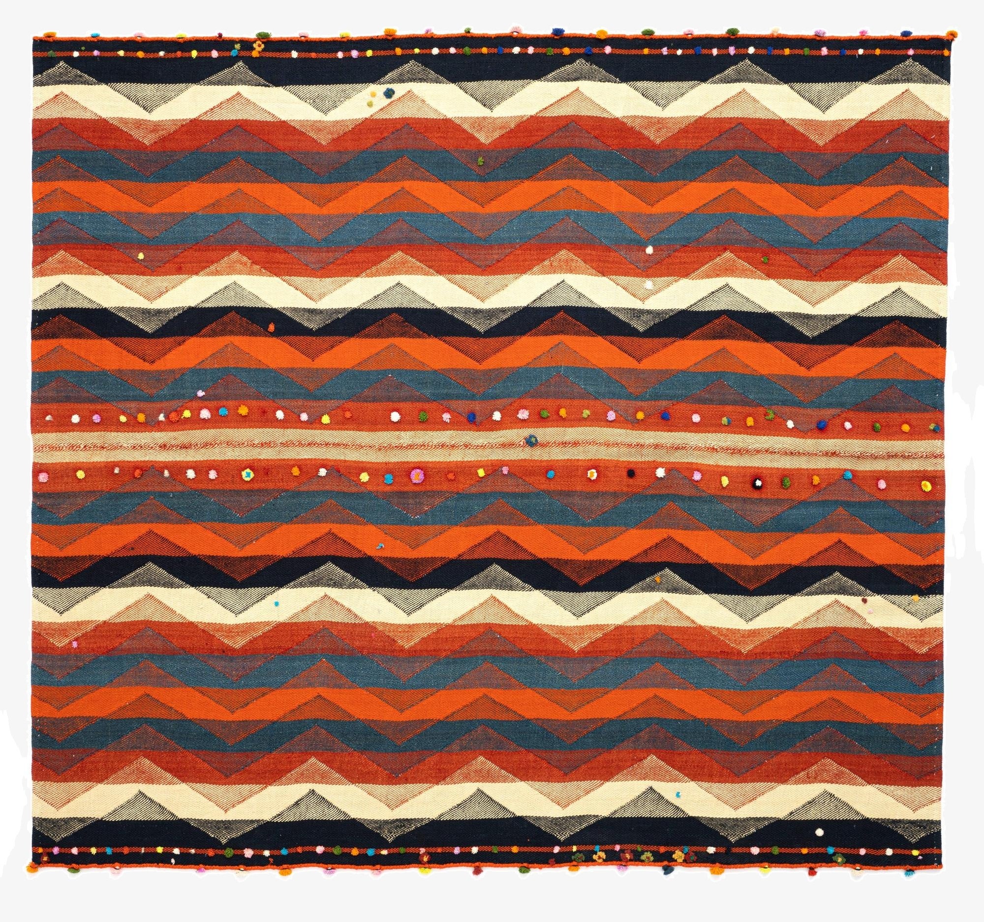 5' 8 x 6' 2 Jajim Wool Square Rug