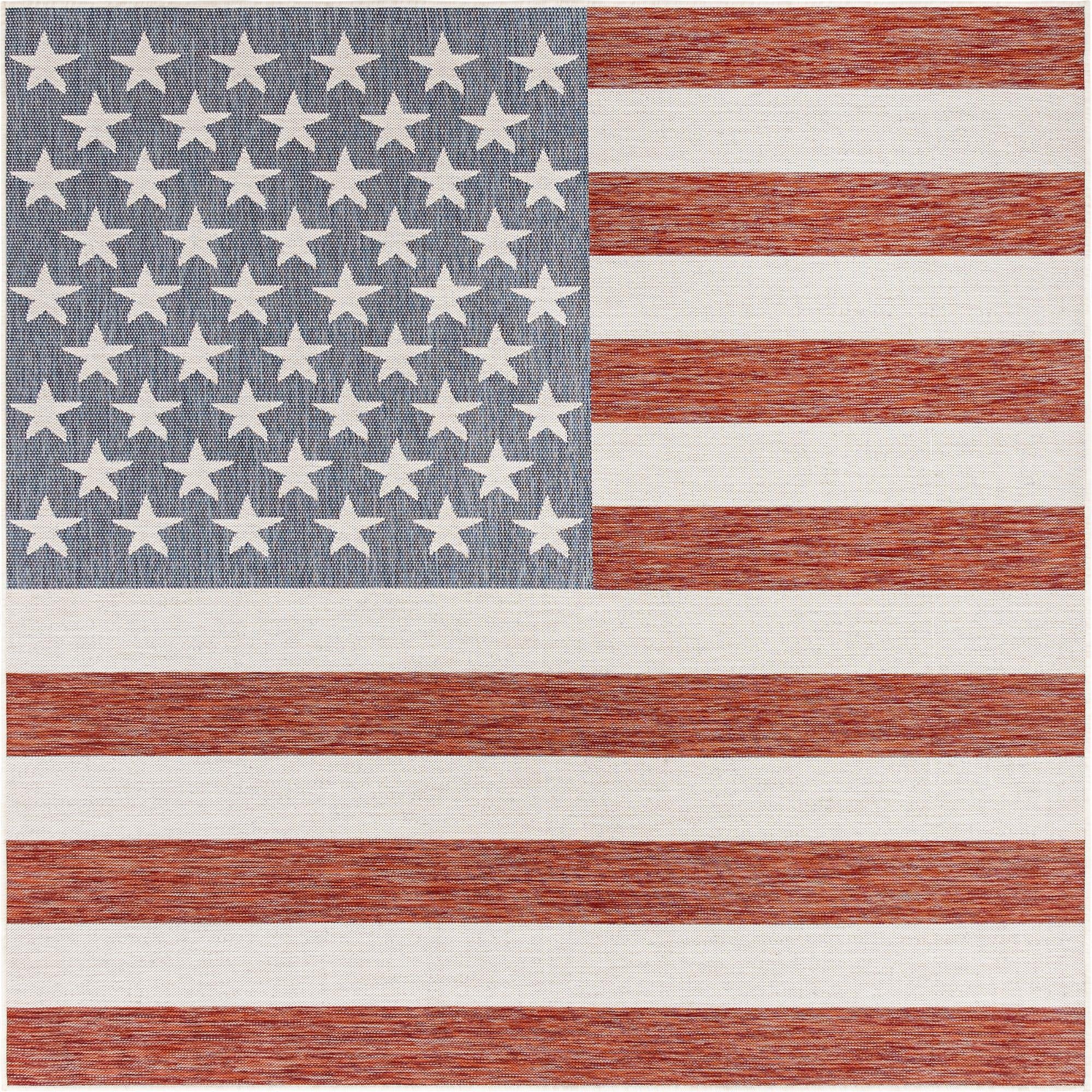 7' 10 x 7' 10  Washable Jill Zarin Indoor / Outdoor Square Rug