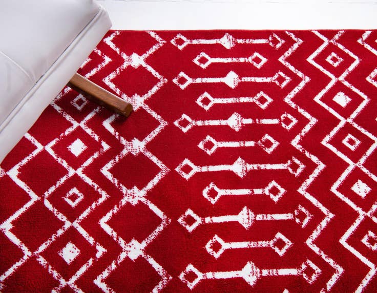 Detail image of 7' 10 x 7' 10 Kasbah Trellis Square Rug