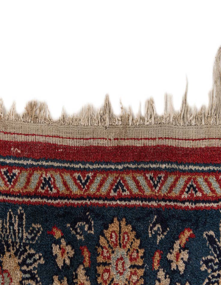 Detail image of 2' 11 x 2' 11 Hand Knotted Kashan Wool Square Rug