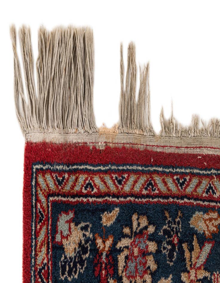 Detail image of 2' 11 x 2' 11 Hand Knotted Kashan Wool Square Rug