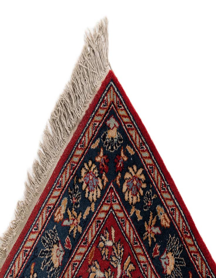 Detail image of 2' 11 x 2' 11 Hand Knotted Kashan Wool Square Rug