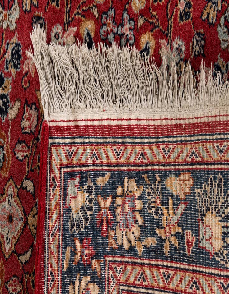 Detail image of 2' 11 x 2' 11 Hand Knotted Kashan Wool Square Rug