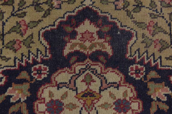 11' 6 x 13' 5 Hand Knotted Kashmir Wool Square Rug