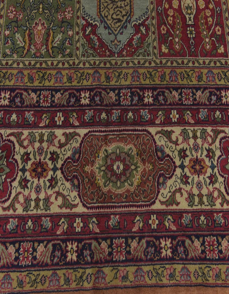 Detail image of 11' 6 x 13' 5 Hand Knotted Kashmir Wool Square Rug