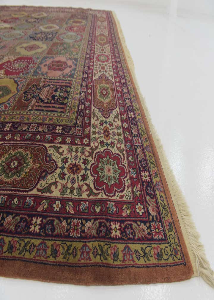11' 6 x 13' 5 Hand Knotted Kashmir Wool Square Rug