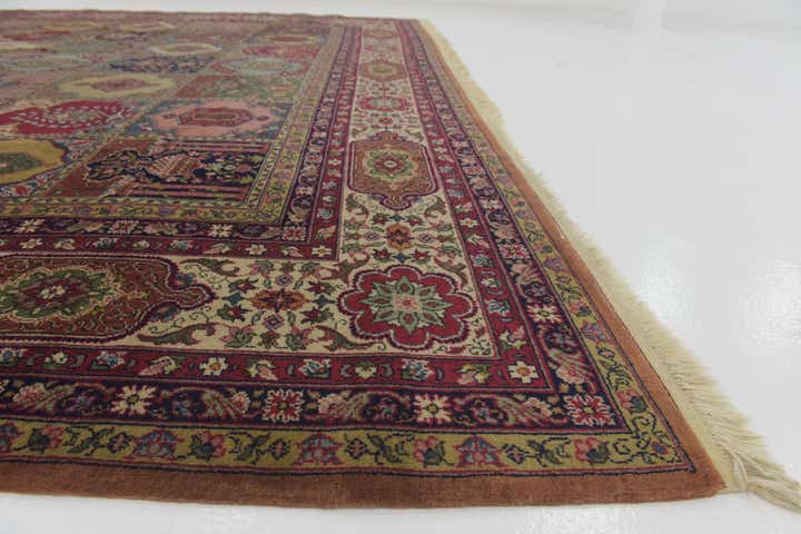 11' 6 x 13' 5 Hand Knotted Kashmir Wool Square Rug