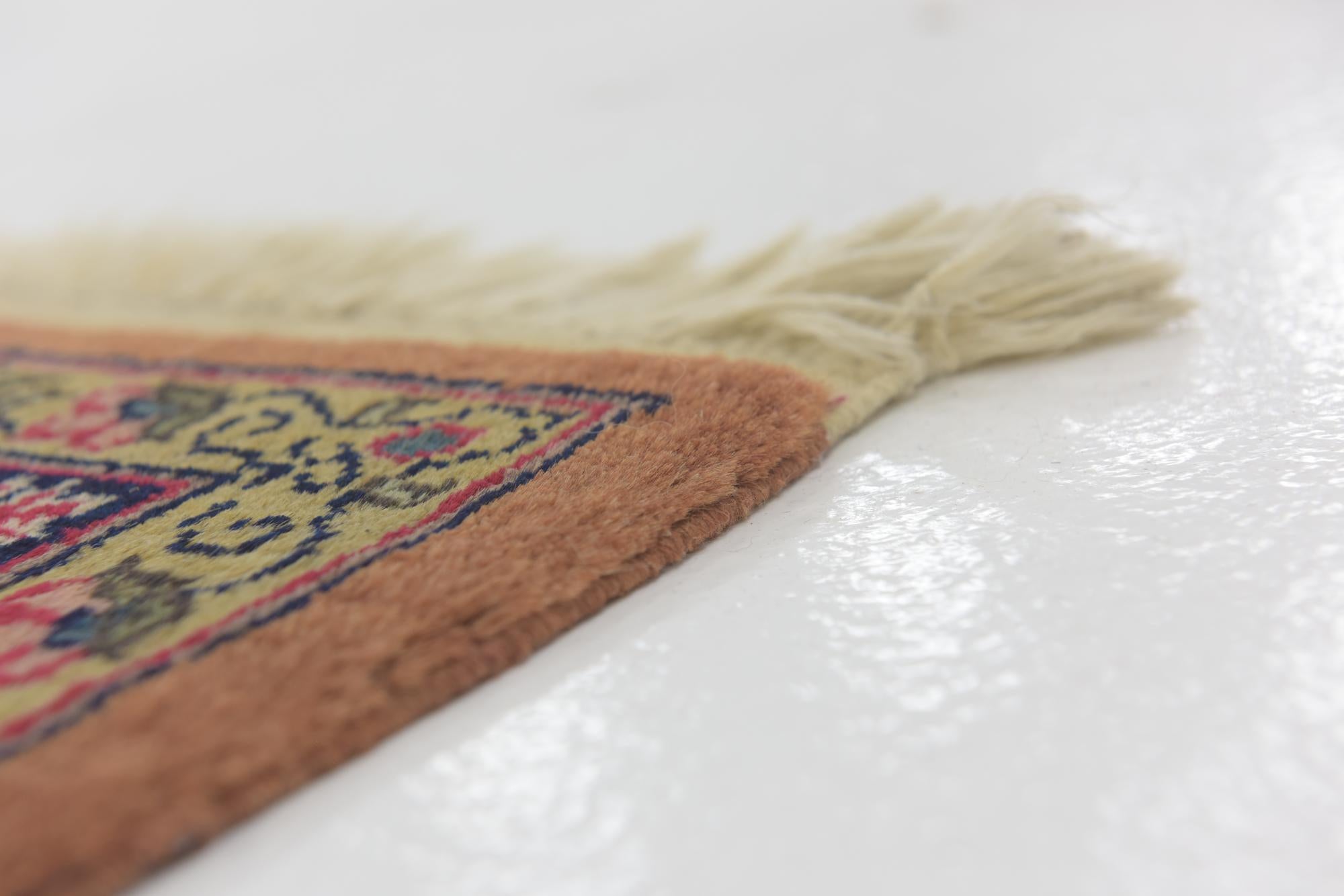 11' 6 x 13' 5 Hand Knotted Kashmir Wool Square Rug