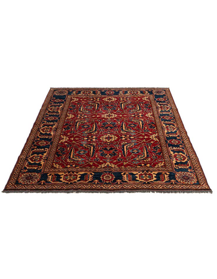 Detail image of 6' 2 x 6' 9  Hand Knotted Kazak Wool Square Rug