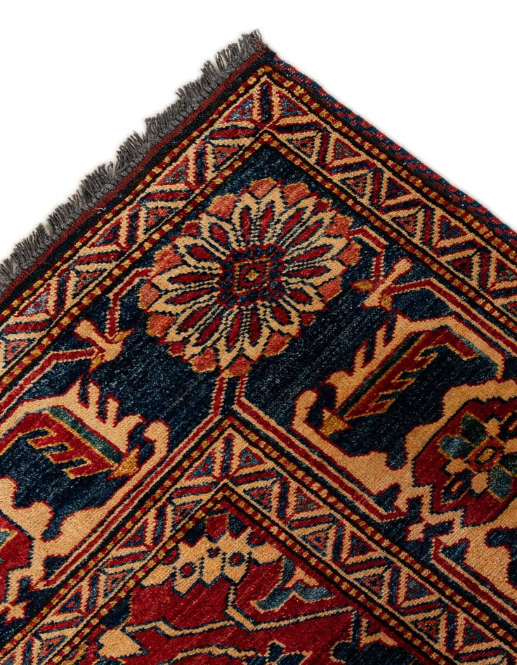 Detail image of 6' 2 x 6' 9  Hand Knotted Kazak Wool Square Rug