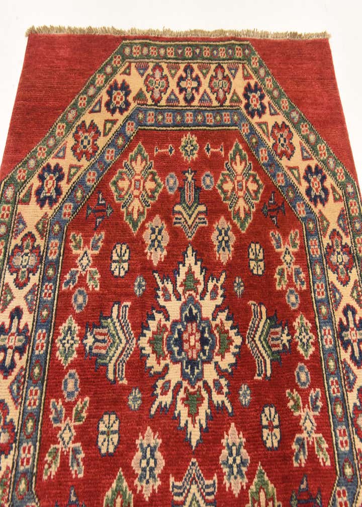 3' 2 x 3' 3 Hand Knotted Kazak Square Rug