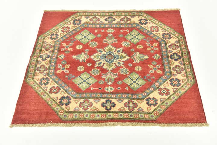3' 1 x 3' 5 Hand Knotted Kazak Square Rug
