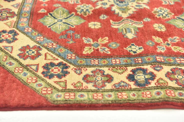 Detail image of 3' 1 x 3' 5 Hand Knotted Kazak Square Rug