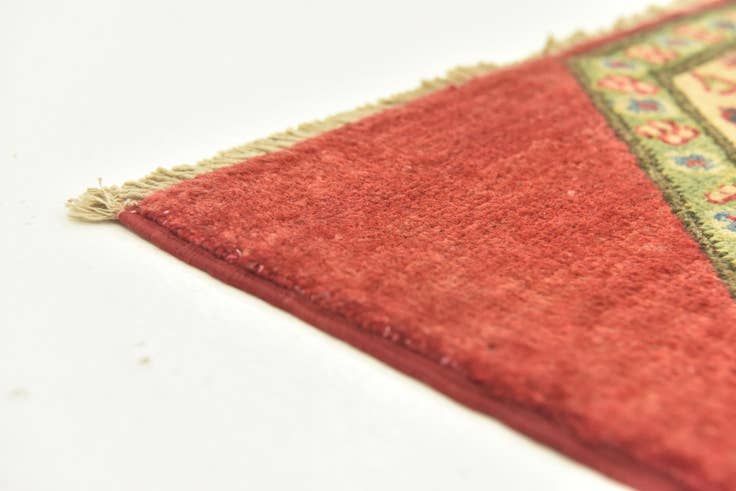 Detail image of 3' 1 x 3' 5 Hand Knotted Kazak Square Rug