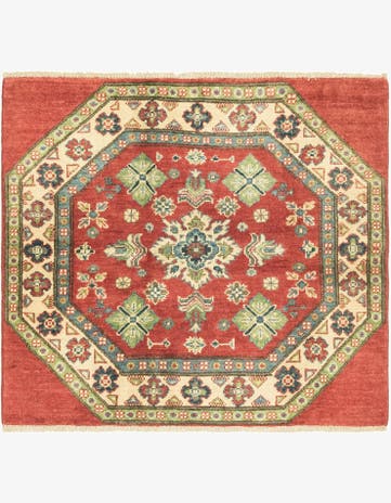 3' 1 x 3' 5 Hand Knotted Kazak Square Rug