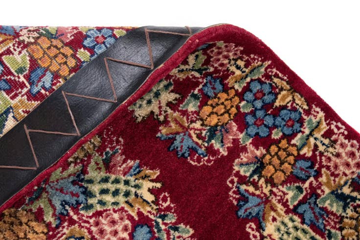 Detail image of 1' 8 x 2' 4 Hand Knotted Kerman Persian Square Rug