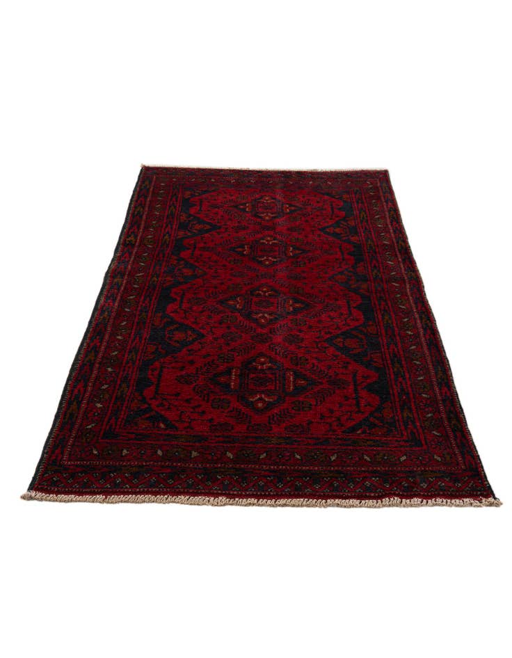 Detail image of 2' 7 x 6' 6  Hand Knotted Khal Mohammadi Wool Square Rug