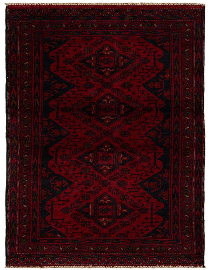 Detail image of 2' 7 x 6' 6 Hand Knotted Khal Mohammadi Wool Square Rug