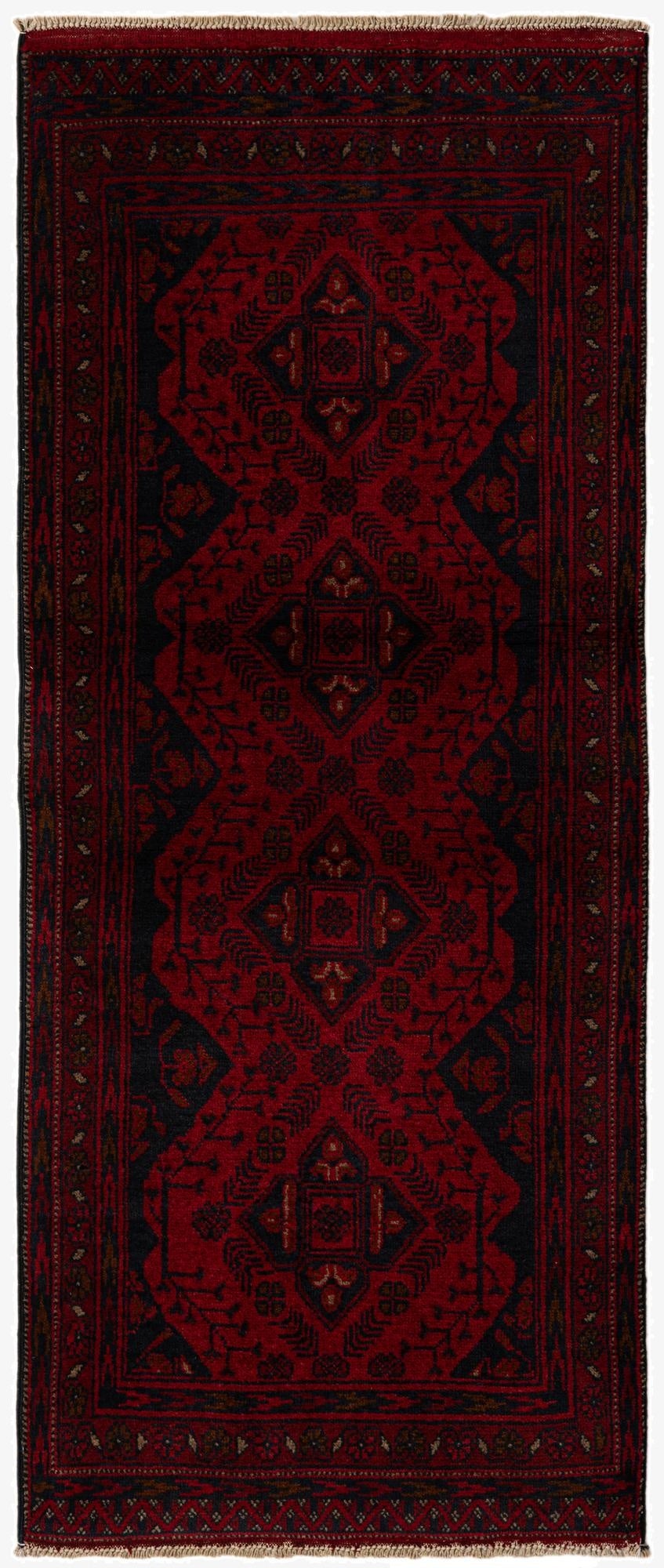 2' 7 x 6' 6  Hand Knotted Khal Mohammadi Wool Square Rug