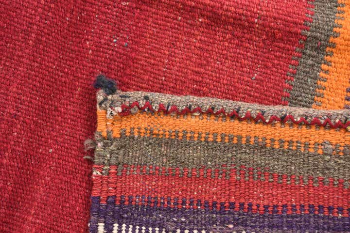 3' 6 x 3' 9 Hand Woven Kilim Afghan Wool Square Rug