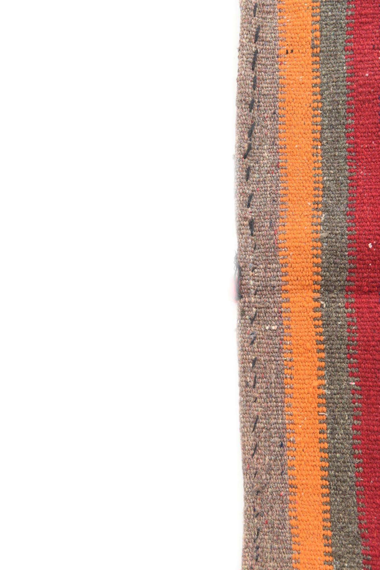 3' 6 x 3' 9 Hand Woven Kilim Afghan Wool Square Rug