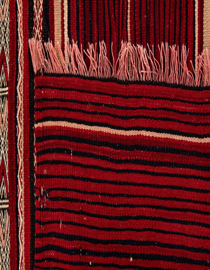Detail image of 5' 10 x 6' 10  Hand Woven Kilim Dhurrie Wool Square Rug
