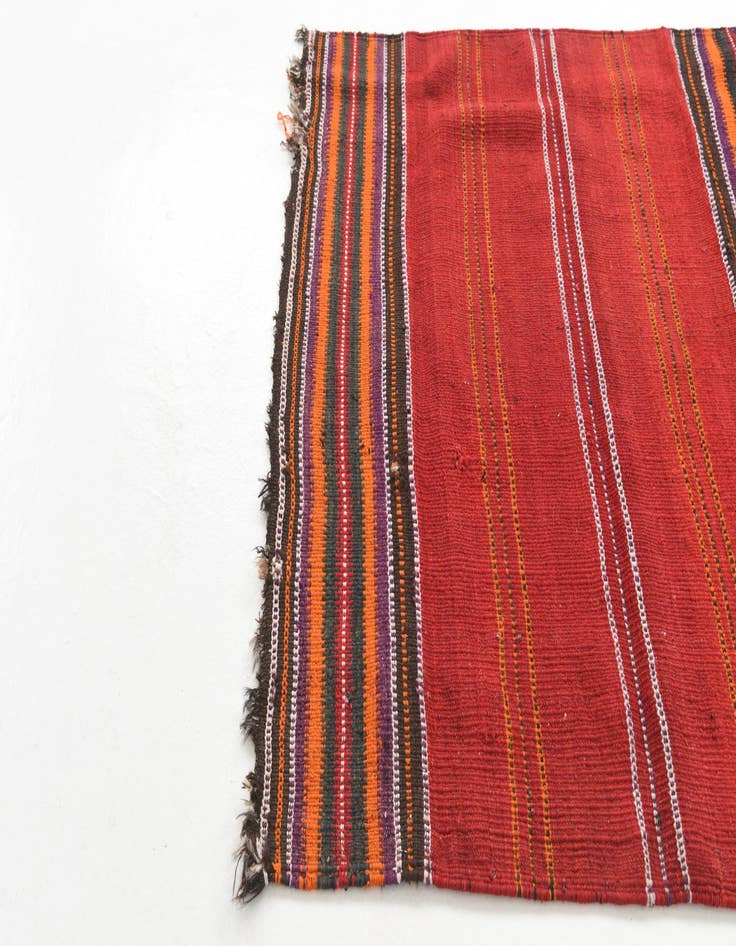 Detail image of 4' x 4'  Hand Woven Kilim Fars Wool Square Rug