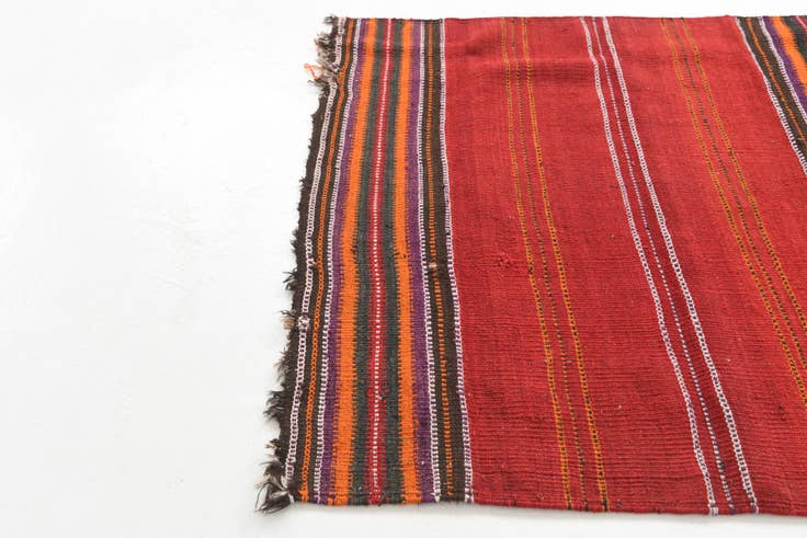 Detail image of 4' x 4' Hand Woven Kilim Fars Wool Square Rug