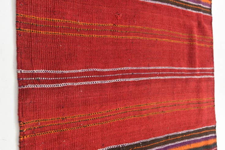 Detail image of 4' x 4' Hand Woven Kilim Fars Wool Square Rug