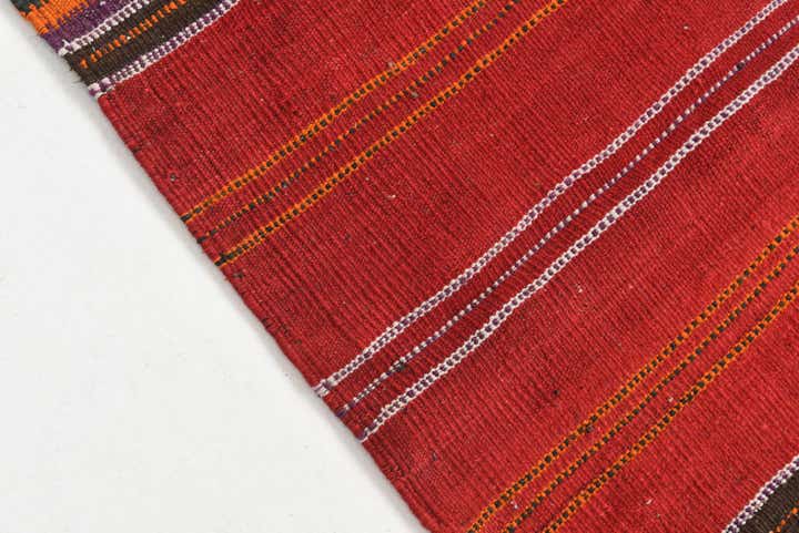 4' x 4' Hand Woven Kilim Fars Wool Square Rug