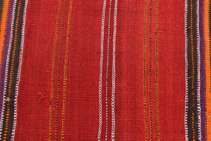 4' x 4' Hand Woven Kilim Fars Wool Square Rug
