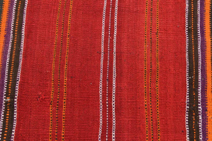 Detail image of 4' x 4' Hand Woven Kilim Fars Wool Square Rug