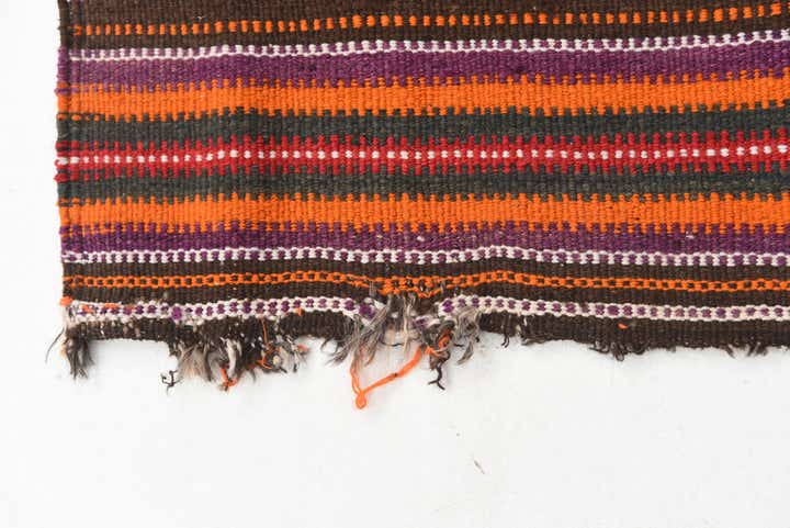 4' x 4' Hand Woven Kilim Fars Wool Square Rug