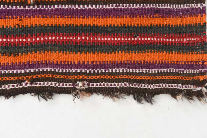4' x 4' Hand Woven Kilim Fars Wool Square Rug