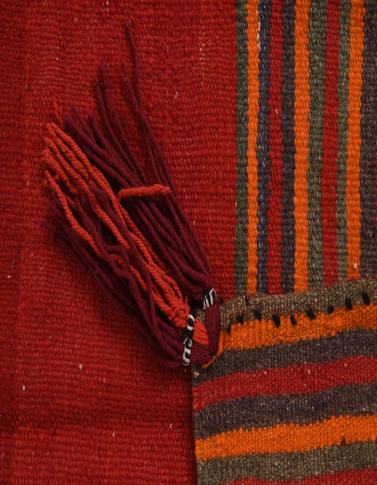 Detail image of 3' 6 x 3' 9  Hand Woven Kilim Fars Wool Square Rug