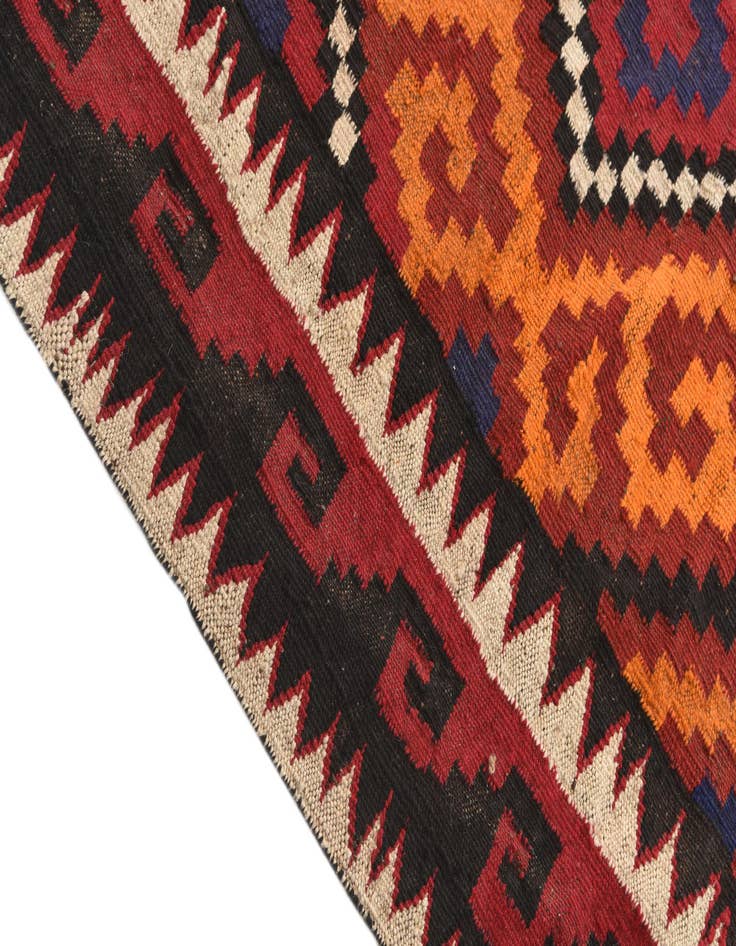 Detail image of 4' 4 x 4' 6 Hand Woven Kilim Fars Wool Square Rug