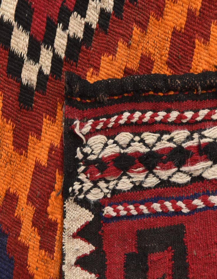 Detail image of 4' 4 x 4' 6  Hand Woven Kilim Fars Wool Square Rug