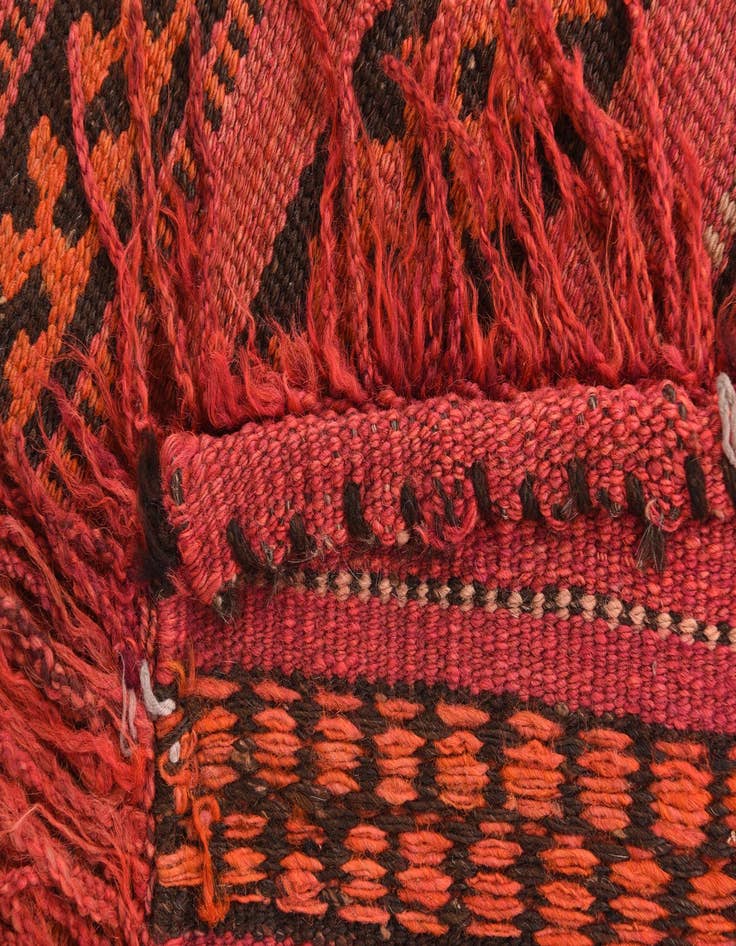 Detail image of 4' 2 x 4' 3  Hand Woven Kilim Fars Wool Square Rug