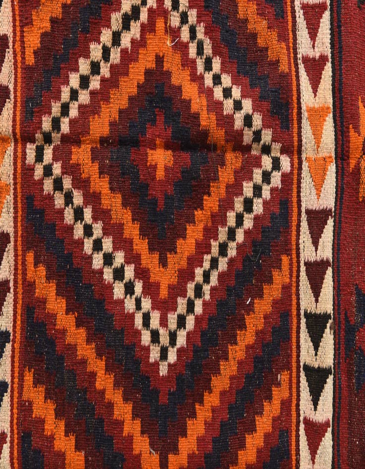 Detail image of 4' 10 x 4' 10  Hand Woven Kilim Fars Wool Square Rug