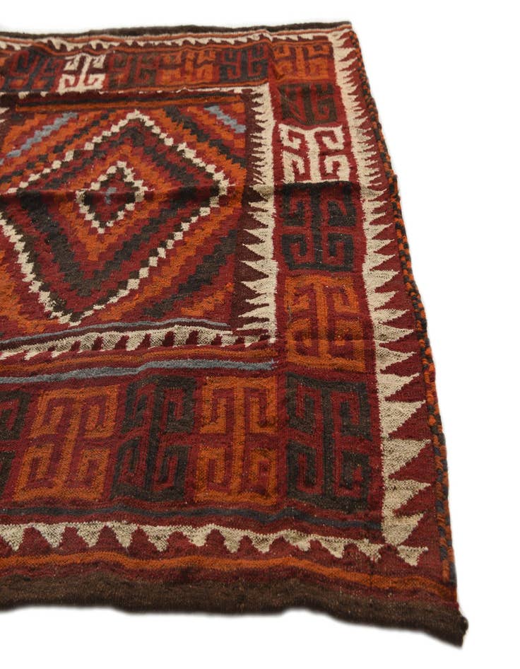 Detail image of 4' 6 x 4' 6  Hand Woven Kilim Fars Wool Square Rug