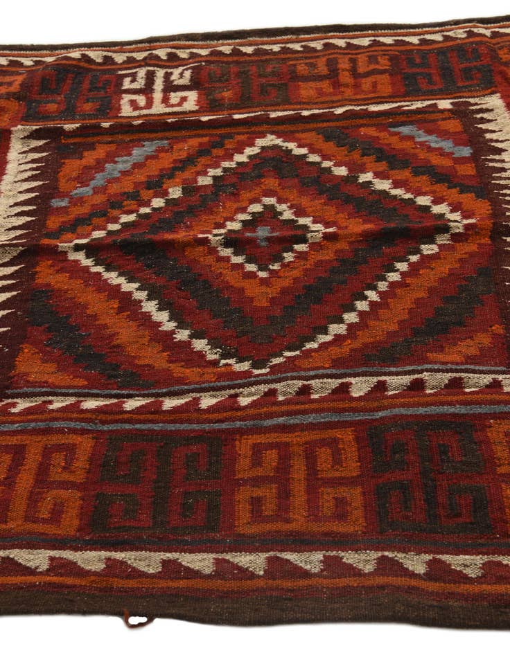 Detail image of 4' 6 x 4' 6  Hand Woven Kilim Fars Wool Square Rug