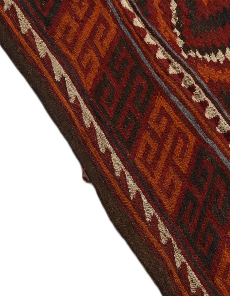 Detail image of 4' 6 x 4' 6  Hand Woven Kilim Fars Wool Square Rug
