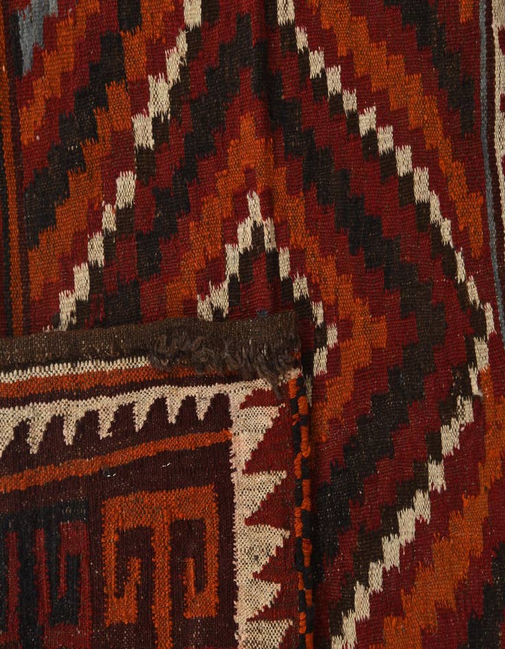 Detail image of 4' 6 x 4' 6  Hand Woven Kilim Fars Wool Square Rug