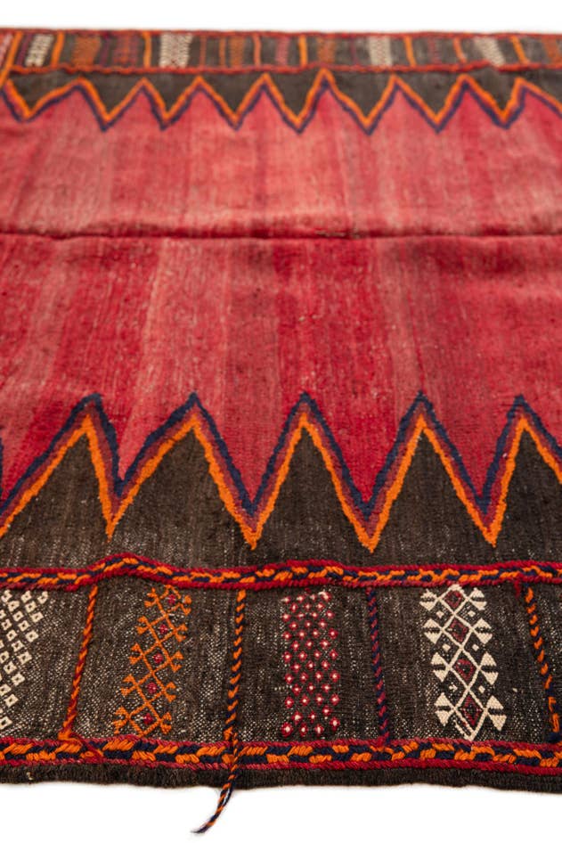 Detail image of 4' 1 x 4' 6 Hand Woven Kilim Fars Wool Square Rug