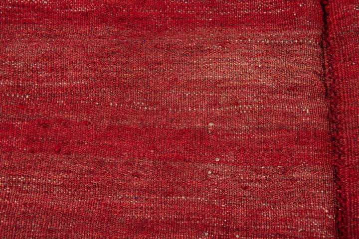 4' 1 x 4' 6 Hand Woven Kilim Fars Wool Square Rug