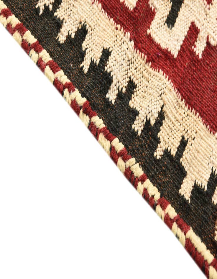 Detail image of 3' 9 x 4' 1  Hand Woven Kilim Fars Wool Square Rug